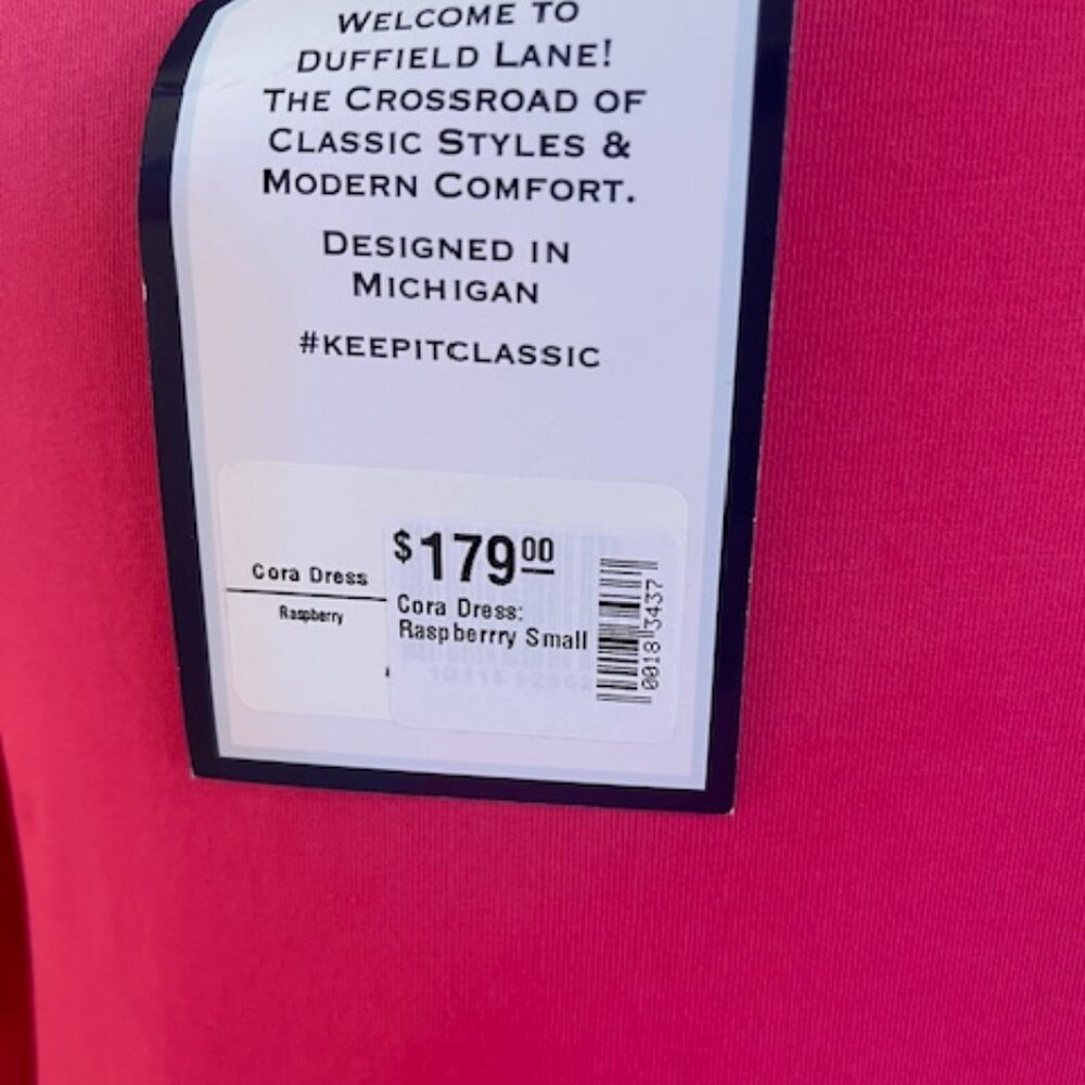 Duffield Lane Cora Dress: Raspberry - Picture 7 of 8